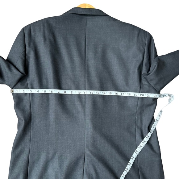 Pronto Uomo Mens Platinum Travel Two Button‎ Performance Wool Blazer Jacket 44L - Picture 9 of 14
